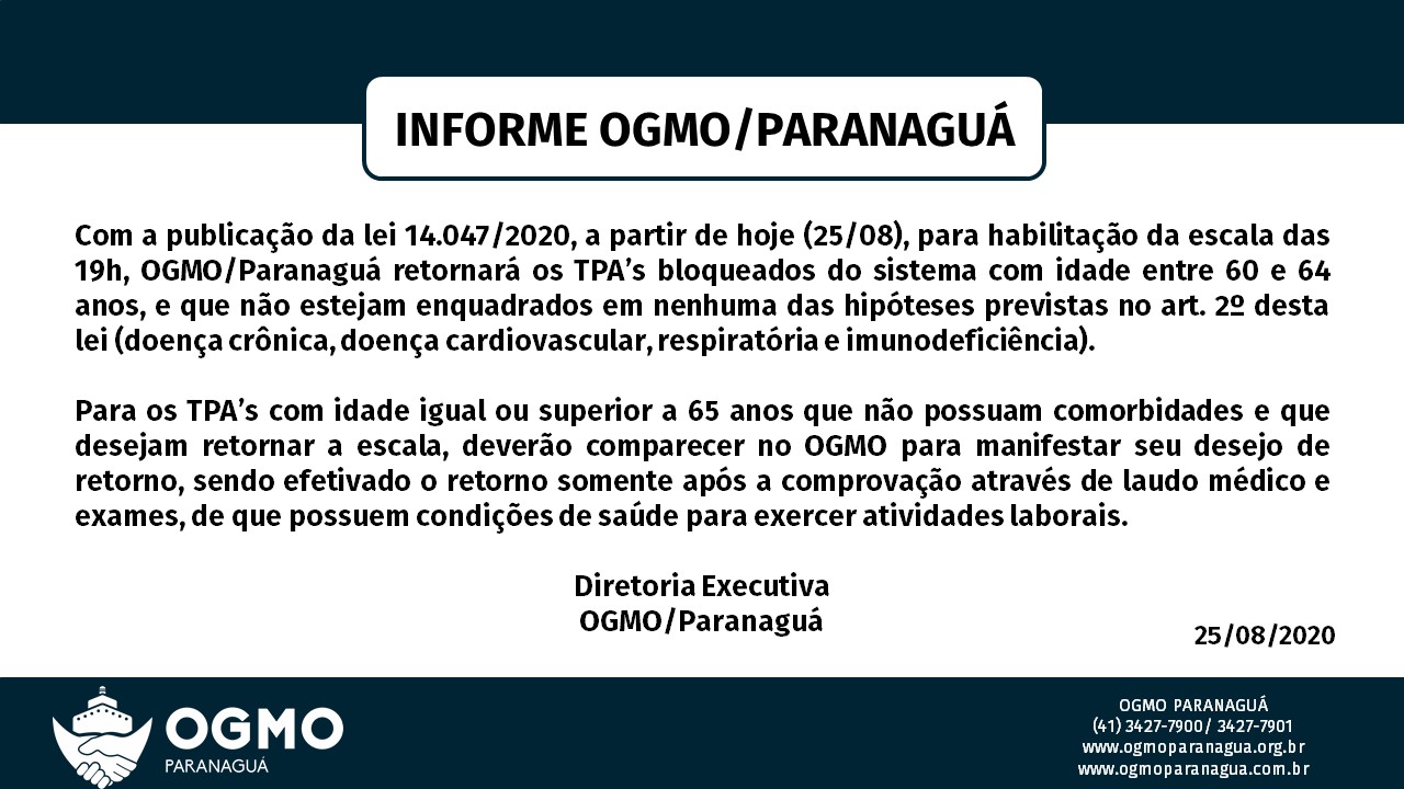 INFORME OGMO/PARANAGUÁ